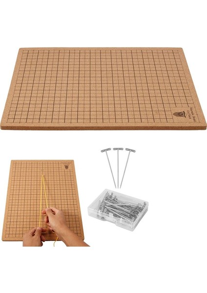 Pimli Makrame Kartı 12X16IN Taşınabilir Çift Yan Makrame Proje Proje Proje Kapılı (Yurt Dışından) modelleri