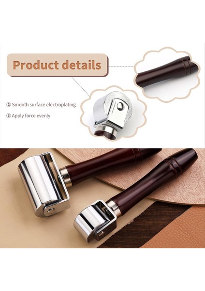 26MM+60MM Deri Pres Kenar Silindiri Ahşap Sap Deri Haddeleme Zanaat Silindiri Deri Için Dikiş Rulo (Yurt Dışından) modelleri
