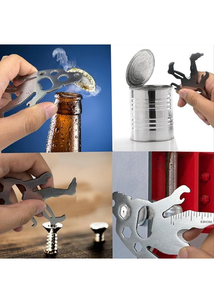 Yürüyüş Kano Kamp Açık Hava Hayatta Kalma Için Dayanıklı Kompakt Paslanmaz Çelik Konstrüksiyona Sahip Çoklu Tool Karabinacılar (Yurt Dışından) fiyatları