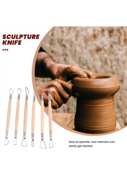 6 x 8 Inç Çift Uçlu Heykeltıraş Oyma Aleti Ahşap Sap (Yurt Dışından) fiyatları