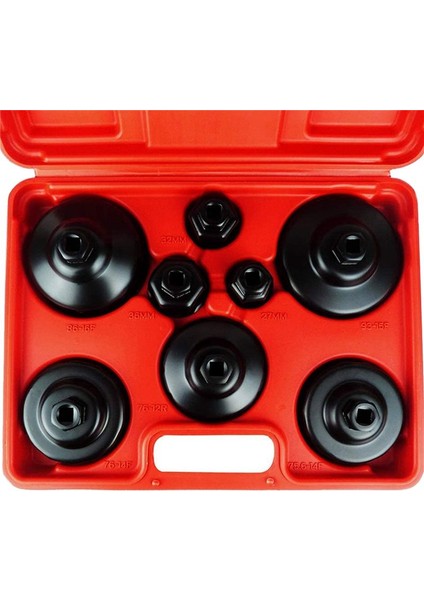 9pc Yağ Filtresi Kapa Takımı Kiti Yağ Filtre Kapağı Soket Set Filtre Muhafazası 27MM 32MM 36MM 74MM 75 6mm 76MM 86MM 93MM (Yurt Dışından) modelleri