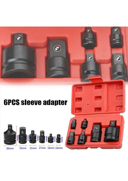 12PCS Darbe Azaltıcı ve Manşon Adaptörü Soket Anahtarı 1/4 1/2 3/8 3/4 Sürücü Hava Mandal Kesici Sürücü Anahtarı Seti (Yurt Dışından) modelleri
