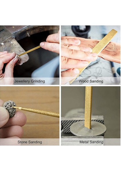 Elmas Iğne Dosya Seti 3mm x 140MM Yuvarlak Dosyalar Metal Ahşap Taş Cam Için Titanyum Kaplamalı Araçlar 20 Pcs (Yurt Dışından) indirimleri