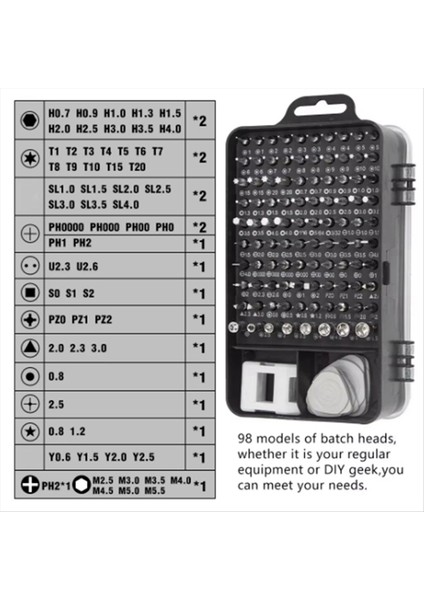 Pc Dizüstü Bilgisayar Telefon MacBook Onarım Profesyonel Araçlar Kiti Her Görev Için 115 Hassas Tornavida Seti (Yurt Dışından) fiyatları