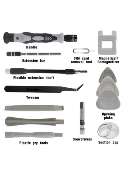 Pc Dizüstü Bilgisayar Telefon MacBook Onarım Profesyonel Araçlar Kiti Her Görev Için 115 Hassas Tornavida Seti (Yurt Dışından) indirimleri