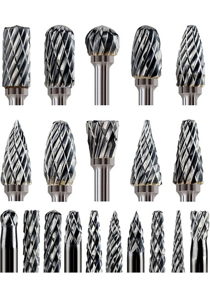 Karbür Burr Seti 20PCS Die Öğütücü Rotary Alet Rasp Ahap Bıts Aksesuarları Aptimler Metal Tüm Gravür (Yurt Dışından)