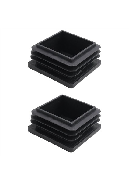 100 Pcs Plastik Kare Kesme Uç Kapak Tüpü Ekler 38MM x 38MM (Yurt Dışından)