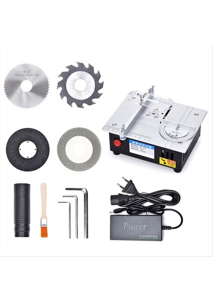 Mini Masa Testere Ahşap Işleme Elektrik Tezgahı Dıy Model El Sanatları Kesme Aracı 96W Elektrikli Masaüstü Testereleri Ab Fiş (Yurt Dışından)
