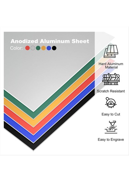 7X5X1/32 Inç Eloksal Alüminyum Tabaka Seti Lazer Gravür Için 0 8mm Kalınlığında Gravür Boşluklar Diy Dekoratif Işçilik Evi (Yurt Dışından) fırsatları