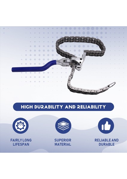 Otomatik Saplı Araçlar Zincir Tipi Yağ Filtresi Anahtar Anahtarı Uzun Sap Ergonomik Otomatik Araba Tamir Etme Aleti Yağ Filtre Anahtar (Yurt Dışından) fırsatları