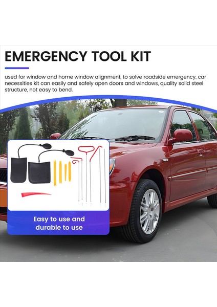 14 Adet Araba Kapısı Açık Kilidini Açma Aracı Kiti Kilitle Acil Durum Hava Pompası Evrensel Acil Durum Kiti Araçlar Için (Yurt Dışından) fırsatları