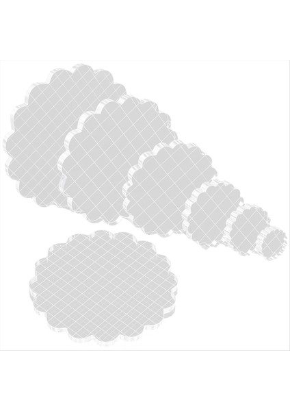 7 Adet Akrilik Damga Blokları Şebeke ve Kavrama ile Açık Damgalama Blokları Ayarlayın Çocuklar Için Dekoratif Damga Blokları (Yurt Dışından)