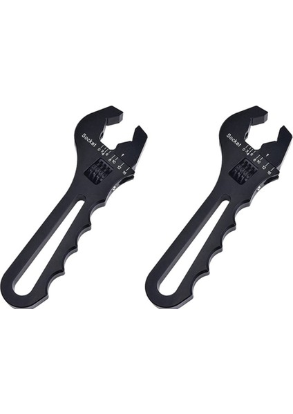 2x AN3-AN16 Tüp Anahtar Hortum Hortum V-Tipi Ayarlanabilir Anahtar Hortumu Bulaşma Siyahı (Yurt Dışından)