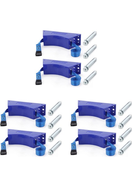 6pcs Propan Tank Tutucu Silindir Duvarı Monte Braket Gaz Silindir Braketi Dayanıklı Abs Gaz Silindiri Vidalar Mavisi (Yurt Dışından)