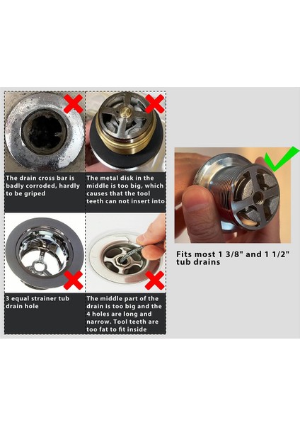 Küvet Tahliye Çıkartma Anahtarı Çıkarma Aracı Çift Uçlu Dumbell Anahtarı Ağır Hizmet Alüminyum (Yurt Dışından) modelleri