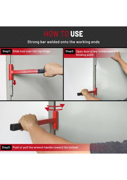 Menteşe Ayar Aracı 180GAUGE Ticari Kapı Için Uzun Sap Menteşe Bender Anahtarı Ağır Hizmetli Boyalı Çelik Menteşe (Yurt Dışından) modelleri