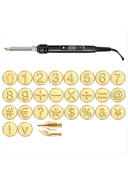 Dıy Ahşap/deri Seti + Bakır Kalıp Ahşap Için Uygun Dıy Kabartma Oyma Ahşap Yanan Ab Tıkacı (Yurt Dışından)