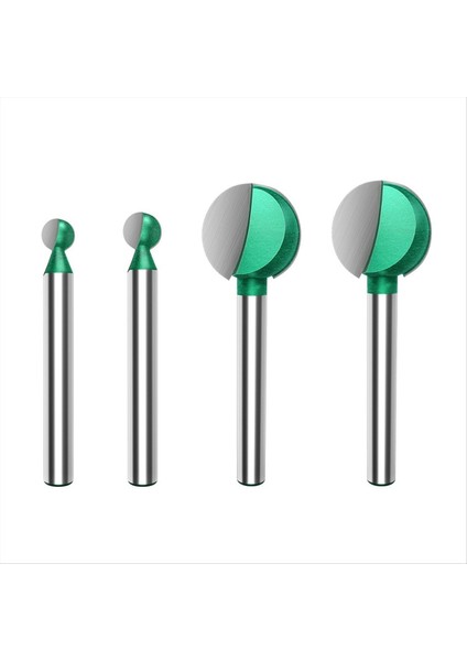 4pcs 6mm Top Burun Yuvarlak Oyma Bit Cove Cnc Freze Kesici Topu Uç Yönlendirici Bitleri Karbür Ağaç Işleme Araçları (Yurt Dışından)