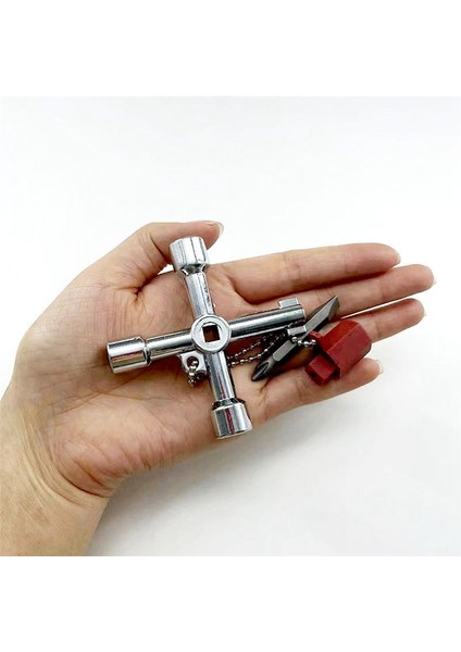 2pcs Evrensel Anahtar Anahtarı 4 Iç 1 Kontrol Kabini Anahtarı Su Elektrik Ölçer Radyatör Asansörü Için Kare Üçgen Anahtar (Yurt Dışından) indirimleri