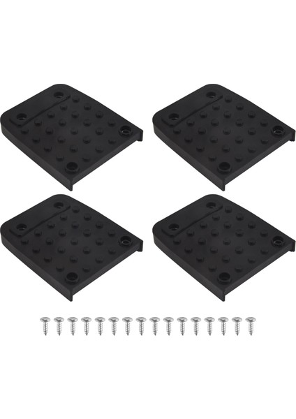 Tapı Tabanları Alçıpan Için Kayma Önleyici Pedler 4pcs Stilt Roles Yedek Kiti Kaymaz Ayak Pedleri Inşaat Tripod Mat (Yurt Dışından)
