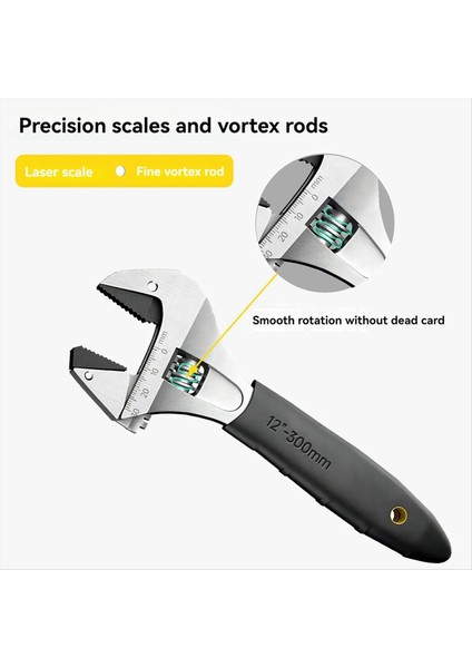 Ratchet Ayarlanabilir Anahtar Kendi Kendine Sıkıcı Ayarlanabilir Anahtar Çok Fonksiyonlu Büyük Açılış Banyo Anahtarı 10 Inç (Yurt Dışından) modelleri