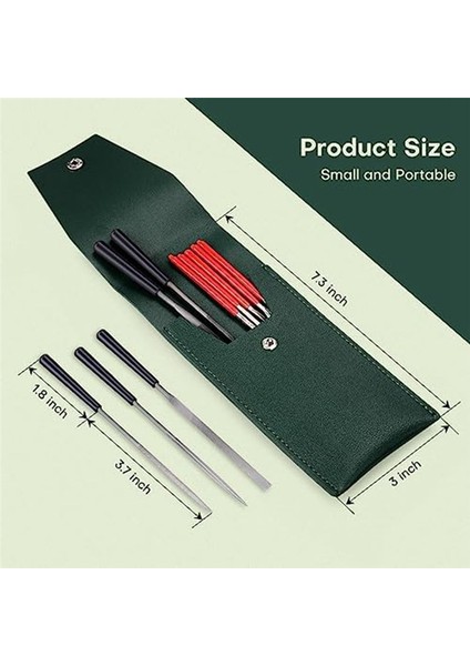 Metal Ahşap Plastik Oyma Üzerinde Hassasiyetli Zımparalama Çalışmaları Için 5 Adet Mini Elmas Iğne Dosyaları ve 5 Adet Küçük Çelik Dosyalar (Yurt Dışından) modelleri