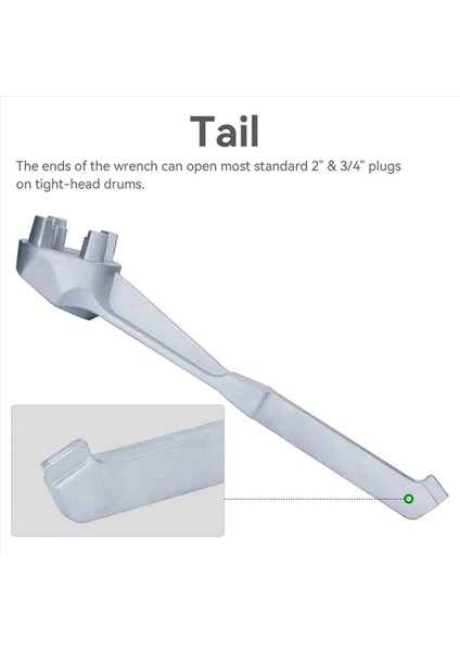 5x Bung Anahtarı Drum Anahtarı Alüminyum Namlu Açıcı Aracı 10 15 20 30 50 55 Galon Fıçısı 2 3/4 Inç Bung Caps (Yurt Dışından) fırsatları