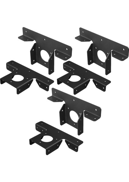 6 Paket Ağır Hizmet Tipi Pergola Köşe Parantez Uzantısı 4 x 4 Için 3 Yönlü T Parantez Sonrası Braket Pergola Çardak Kiti (Yurt Dışından)