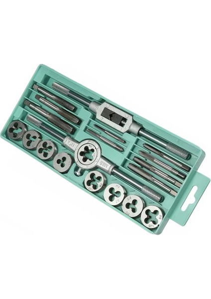 20PCS El Aletleri Kaplama Musluk Kalıpları Set Iplik Fişleri Musluklar Vida 1/16 Inç-1/2 Inç M3-M12 (Yurt Dışından) fiyatları