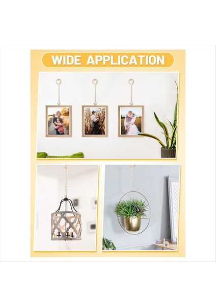 6 Paket Bitki Asılı Genişletici Ahşap Halka El Dokuma Saksı Ipi Asılı Pamuk Halat Bahçe Saksı Saksı (Yurt Dışından) modelleri