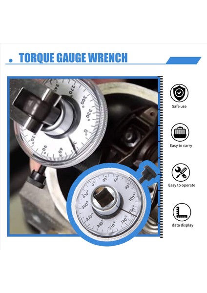 1/2 Inç Tork Gösterge Anahtarı Tork Ölçüm Enstrümanı Açısı Ölçer Diziner (Yurt Dışından) indirimleri