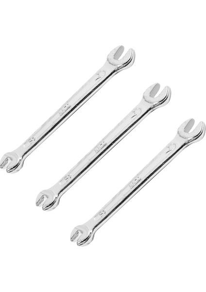 3x Gümüş Ton 5 5mm x 7mm U Şekil Çift Açık Uçlu Anahtar Aleti (Yurt Dışından)