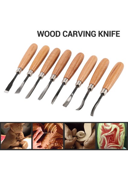 8 Adet Ahşap Heykel Oyma Keski Alet Seti Diy Sanat Zanaat Ahşap Işleme Heykel Kurucular El Ahşap Oyma Keski Aletleri (Yurt Dışından) fırsatları