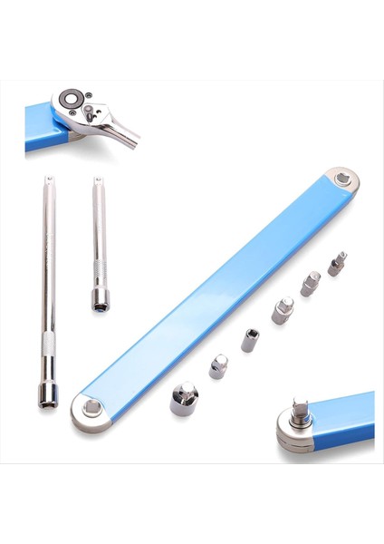 Ofset Uzatma Anahtarı 1/2 3/8 ve 1/4in Kare Adaptörleri 1/4in Soket 1/4in ve 1/2in Cırcır Adaptörleri Içerir (Yurt Dışından) fiyatları