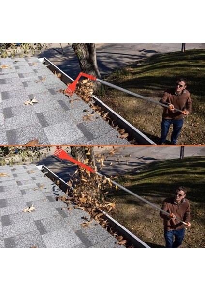 Oluk Temizleme Aletleri Mini Tırmık Döndürülebilir Kol Yerden Oluk Temizleme Aletleri Çatılar Için Harika Oluklar Için (Yurt Dışından)