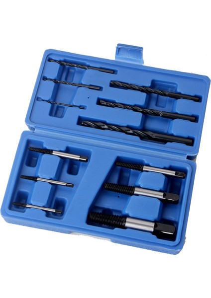12PCS Kırık Vidalı Ekstraktör Kiti (No 1-No 6 Extractor Artı 6 Destekleyici Matkap) Soyma Vidalarını Çıkarmak Için Kullanılır (Yurt Dışından)