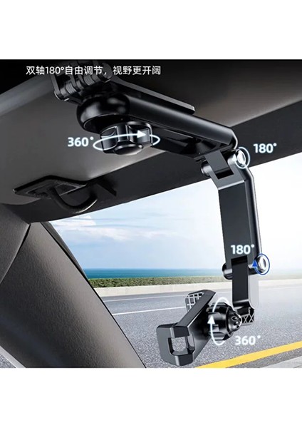 1080° Dönebilen Akrobatik Araba Telefon Tutacağı Güneşliğe Takılan Telefon Tutucu fırsatları