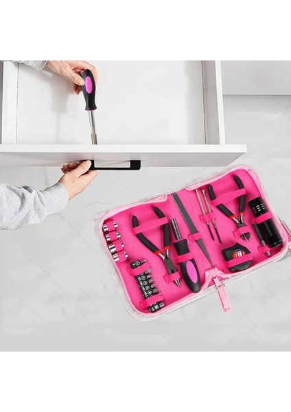23PCS Hanehalkı Onarım Aracı Kiti Çok Fonksiyonlu Pembe Ev El Alet Seti Dıy Ev Onarımı Için Taşınabilir Kadın Onarım Aracı (Yurt Dışından) indirimleri