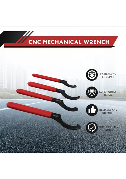 Coilover Anahtarı Kanca Anahtarları Aletleri Set Şok Spanner Anahtarı Seti C-Şekilli Spanner Ayarlanabilir Spanner Ayarlama Aracı (Yurt Dışından) fırsatları