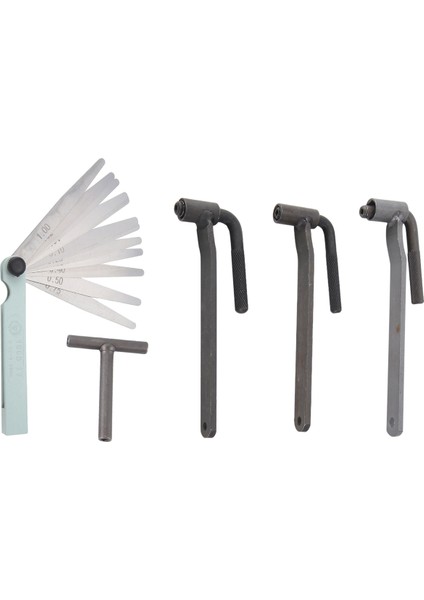 Evrensel Motosiklet Motor Valfi Ayarlama Aracı Valf Vidası Kılavuzu 8mm 9mm 10MM T Tip Somunner 0 1-2mm Feeler Gauge (Yurt Dışından)