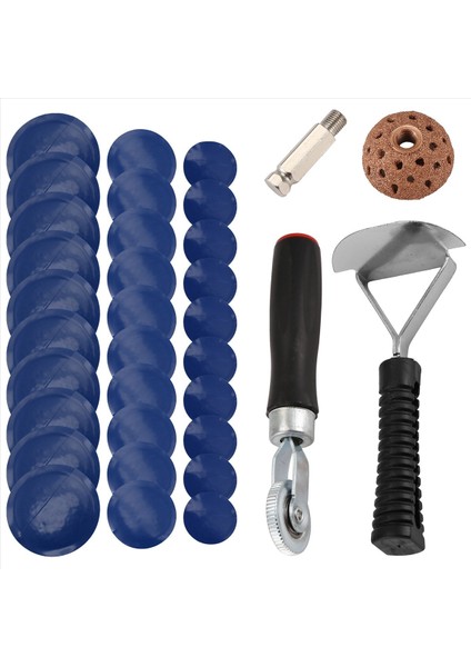 Lastik Yama Makinası Kiti Lastik Yama Silindiri/ Lastik Onarımı Bu Parlatma Tekerleği/ Lastik Iç Astar Sıyırıcı/ 30 Pcs Yamaları (32/42/58MM) (Yurt Dışından)
