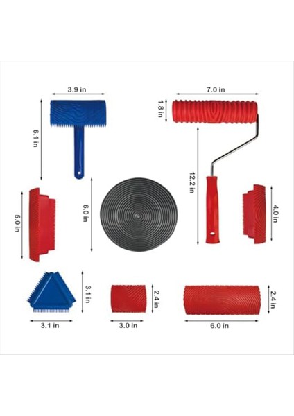 Ahşap Tahıl Alet Seti Basılı Sanat Ahşap Tahıl Aletleri Doku Silindiri Iç Duvar Diy Tasarım Dekorasyonu Için Doku Araçları (Yurt Dışından) fiyatları