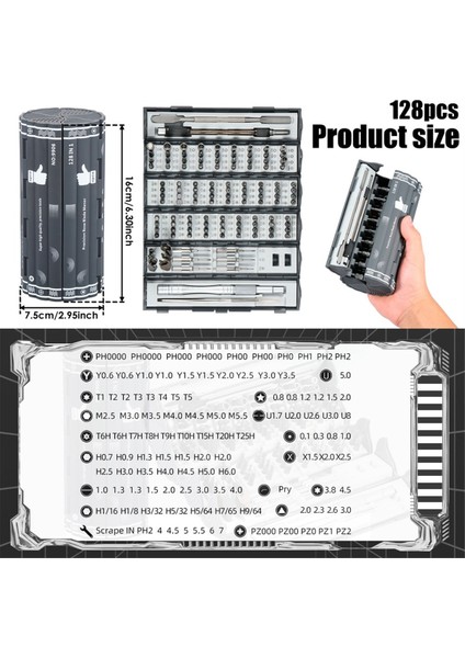 128-1 Arada Tornavida Seti 6 Uzman Alet ile Sert Tornavida Kolayca Kavrama Yeniden Kullanılabilir Alaşım Çelik Tornavida (Yurt Dışından) indirimleri