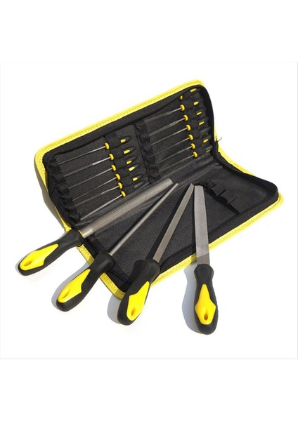 18 Adet Elmas Dosya Taşlama Küçük Dosya Düz Sürtünme Aracı Sert Ultrafin Alaşım Metal Kesici Seti (Yurt Dışından)