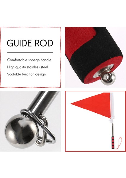 Bayraklar Için Genişletilebilir 2m Taşınabilir Teleskopik El Bayrağı Kutup Aracı Windsock (Yurt Dışından) fırsatları