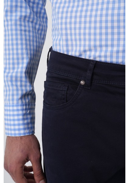 Erkek 5 Cepli Spor Pantolon Lacivert PNS25K25209_D39 indirimleri