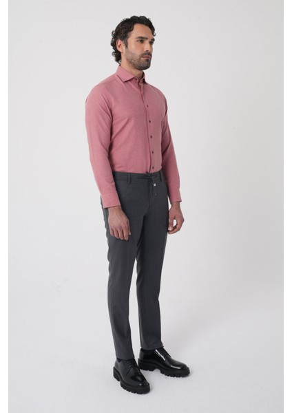 Erkek Jagger Klasik Marfil Koyu Gri Pantolon PNS25K25204_56 fiyatları