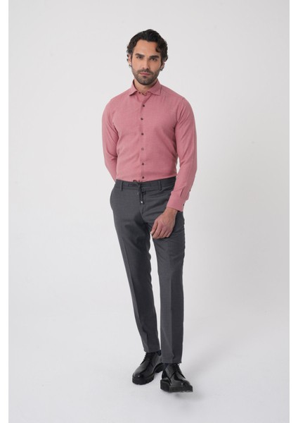 Erkek Jagger Klasik Marfil Koyu Gri Pantolon PNS25K25204_56 modelleri