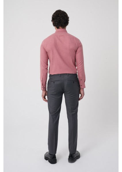 Erkek Jagger Klasik Marfil Koyu Gri Pantolon PNS25K25204_56 fırsatları