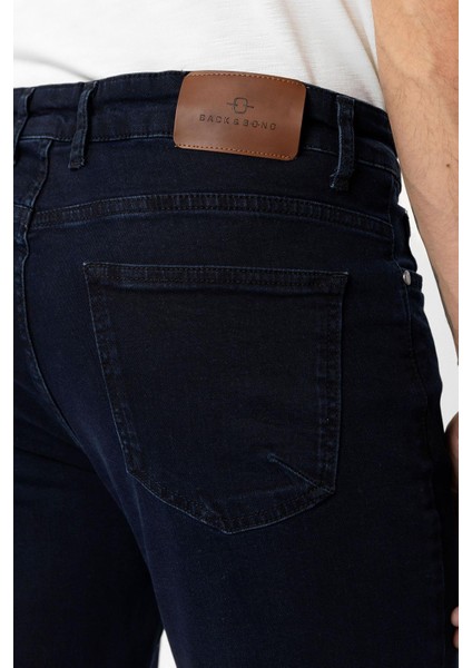 Lacivert Slim Fit 5 Cepli Pamuklu Denim Pantolon indirimleri